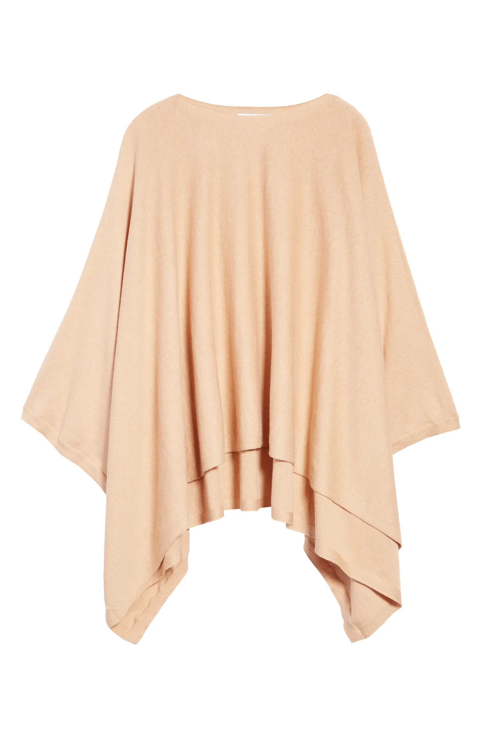 Cotton & Cashmere High-Low Poncho | Nordstrom