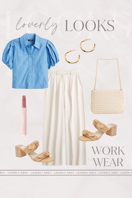 Loverly Grey spring workwear outfit idea. I love this J. Crew top and Abercrombie Sloane pants. 

#LTKstyletip #LTKSeasonal #LTKworkwear