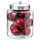 Anchor Hocking 2 Gallon Montana Glass Jar with Lid (2 piece, silver metal, dishwasher safe) | Amazon (US)