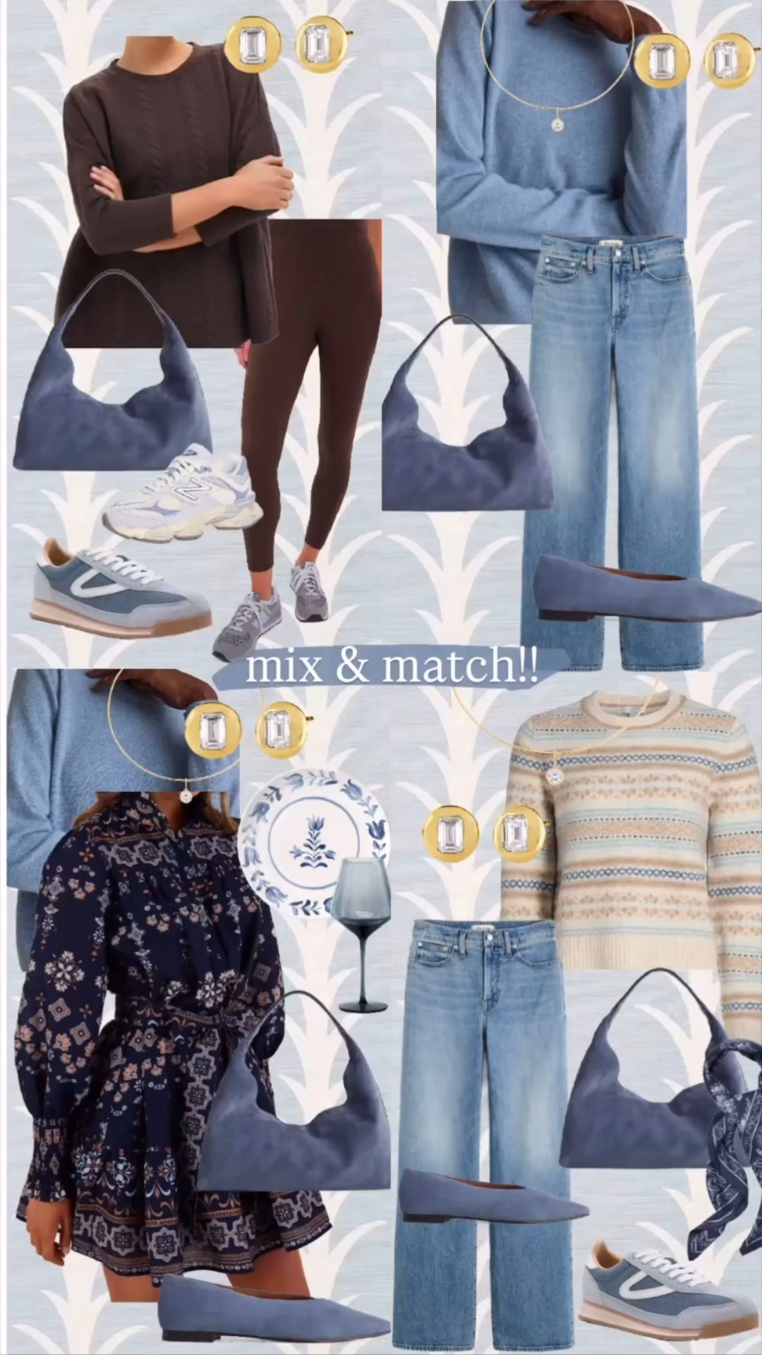 Mix and match your favorite shades of blue for the perfect monochromatic fall outfit!
Blue dresses, fair isle sweaters, and blue suede shoes come together for an effortlessly chic fall look.
#FallOutfit #BlueOutfit #MonochromeStyle #FallFashion #BlueDress #FairIsleSweater #FallStyle


#LTKTravel #LTKShoeCrush #LTKActive