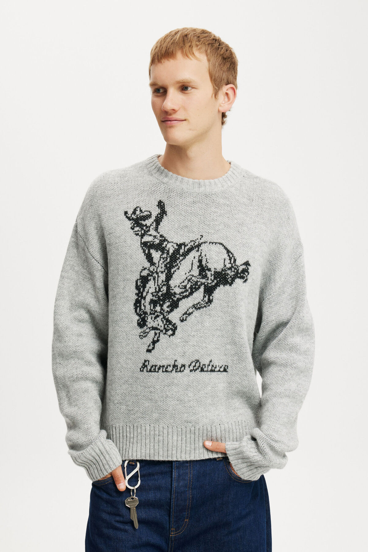 Western Crew Knit | Cotton On (US)