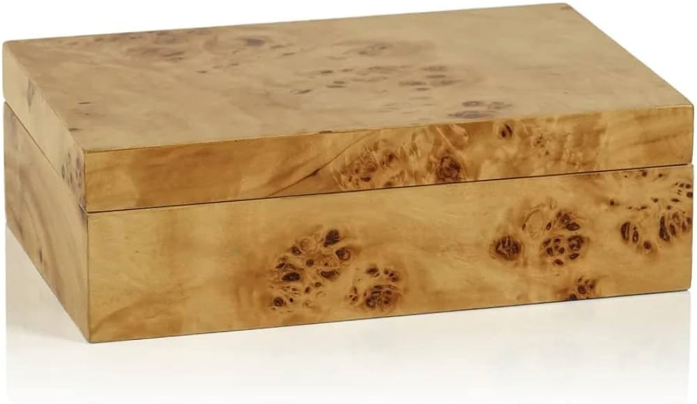 Zodax Leiden Burl Wood Design Decorative Box (Small 7.75") | Amazon (US)