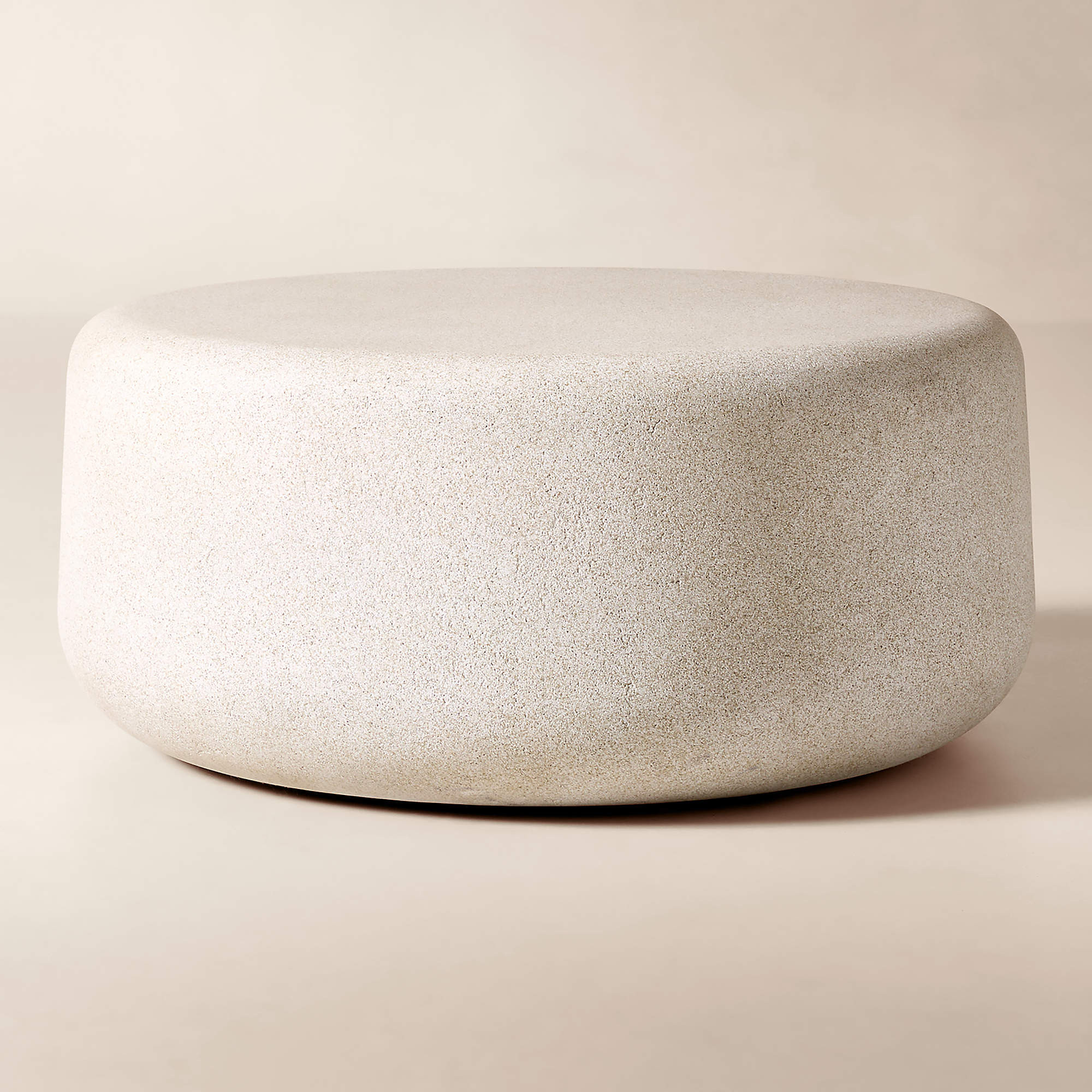 Warren Round 30" Grey Concrete Outdoor Coffee Table | CB2 | CB2