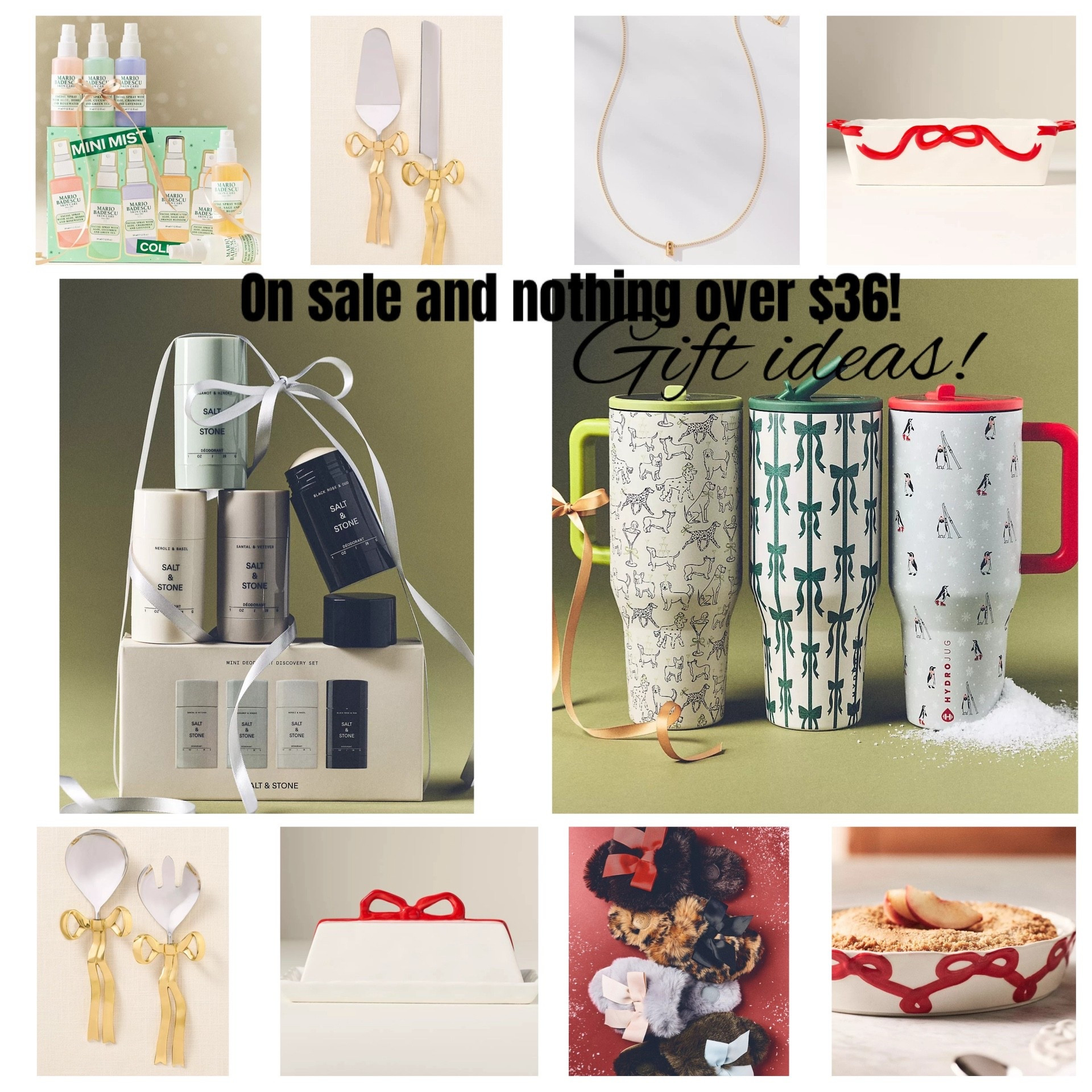 On sale and nothing over $36! 

#LTKSaleAlert #LTKGiftGuide #LTKFindsUnder50