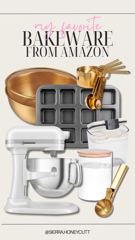 Some of my favorite bakeware from Amazon! 

Gold white stainless steel bowls pans bread measuring cups spoons containers baking home kitchen essentials favorites mom kitcheaid 

#LTKfamily #LTKhome