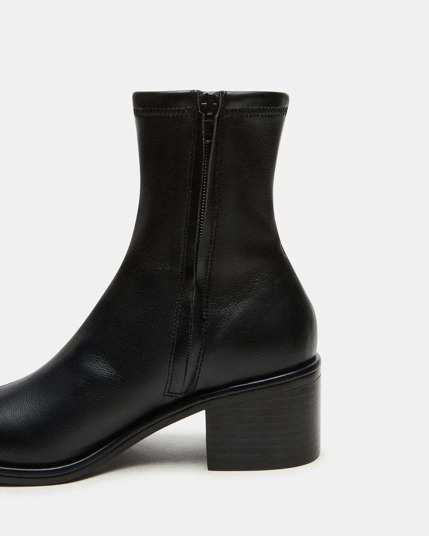 CIARA Black Block Heel Ankle Boot | Women's Booties | Steve Madden (US)