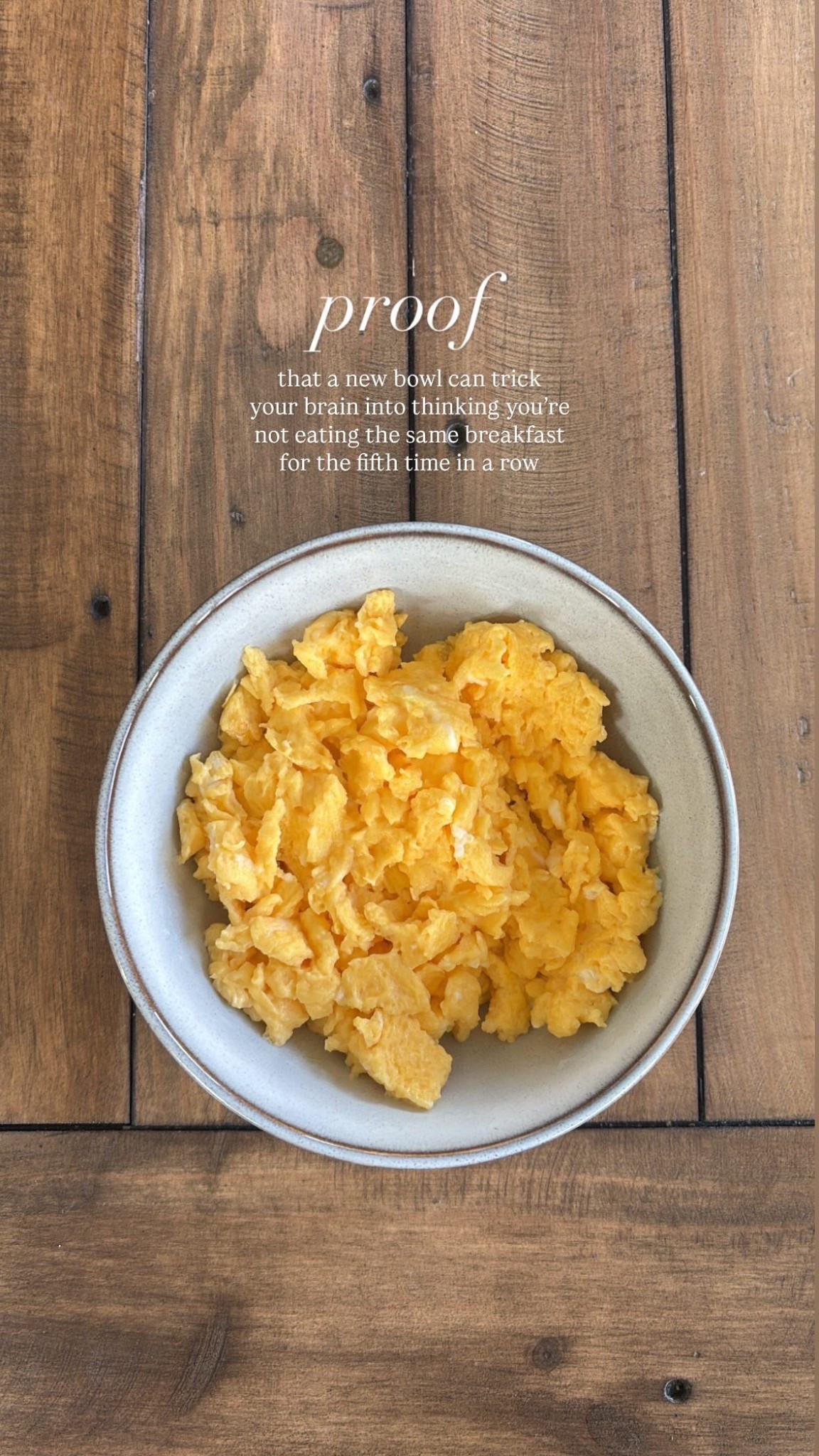 Proof that a new bowl (IKEA) can trick your brain into thinking you’re not eating the same breakfast for the 5th time in a row

Carnivore | Dining Table | Kitchen 

#LTKsale #LTKhome #LTKcanada