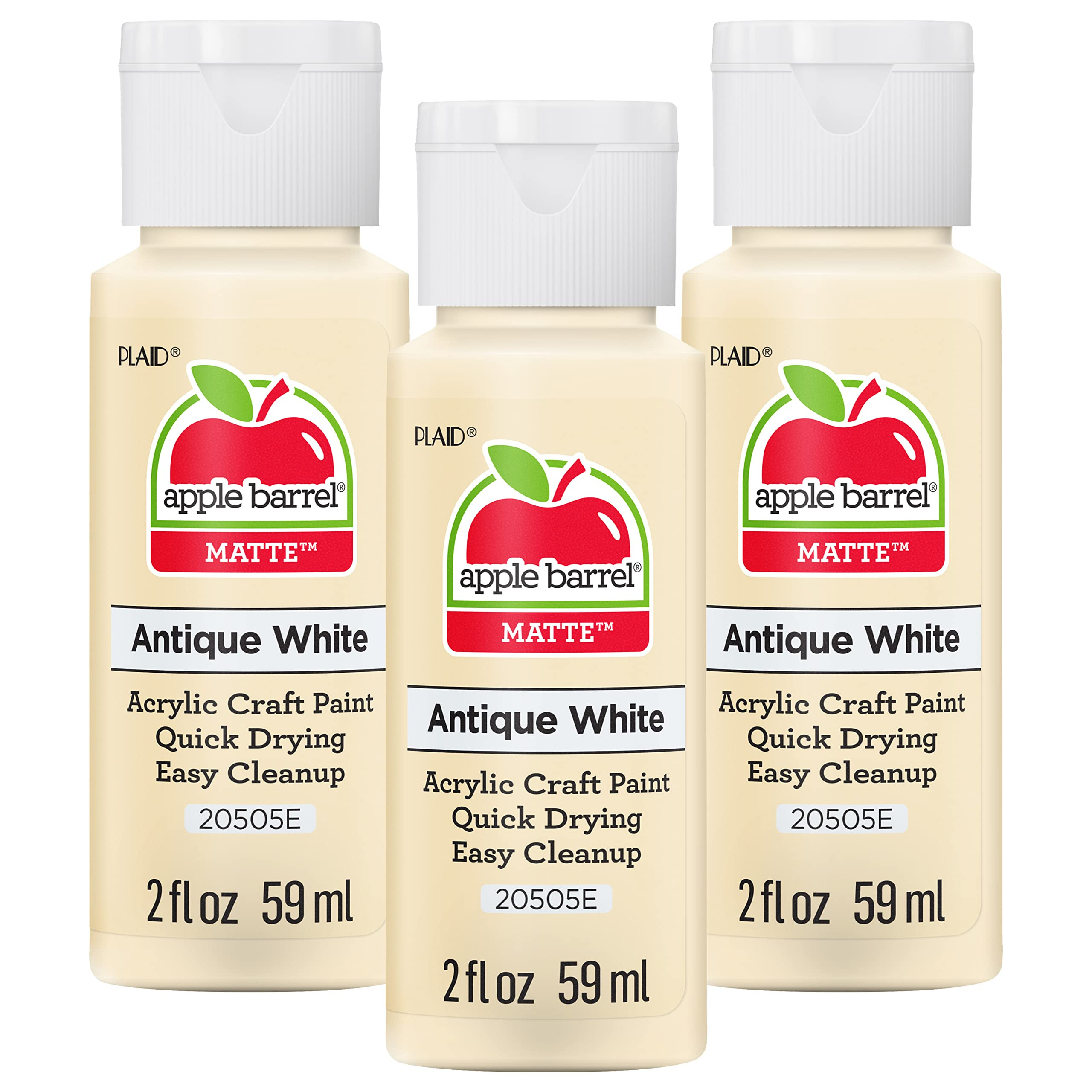 Apple Barrel Acrylic Paint, Antique White (Pack of 3) 2 oz, 20505EA | Amazon (US)