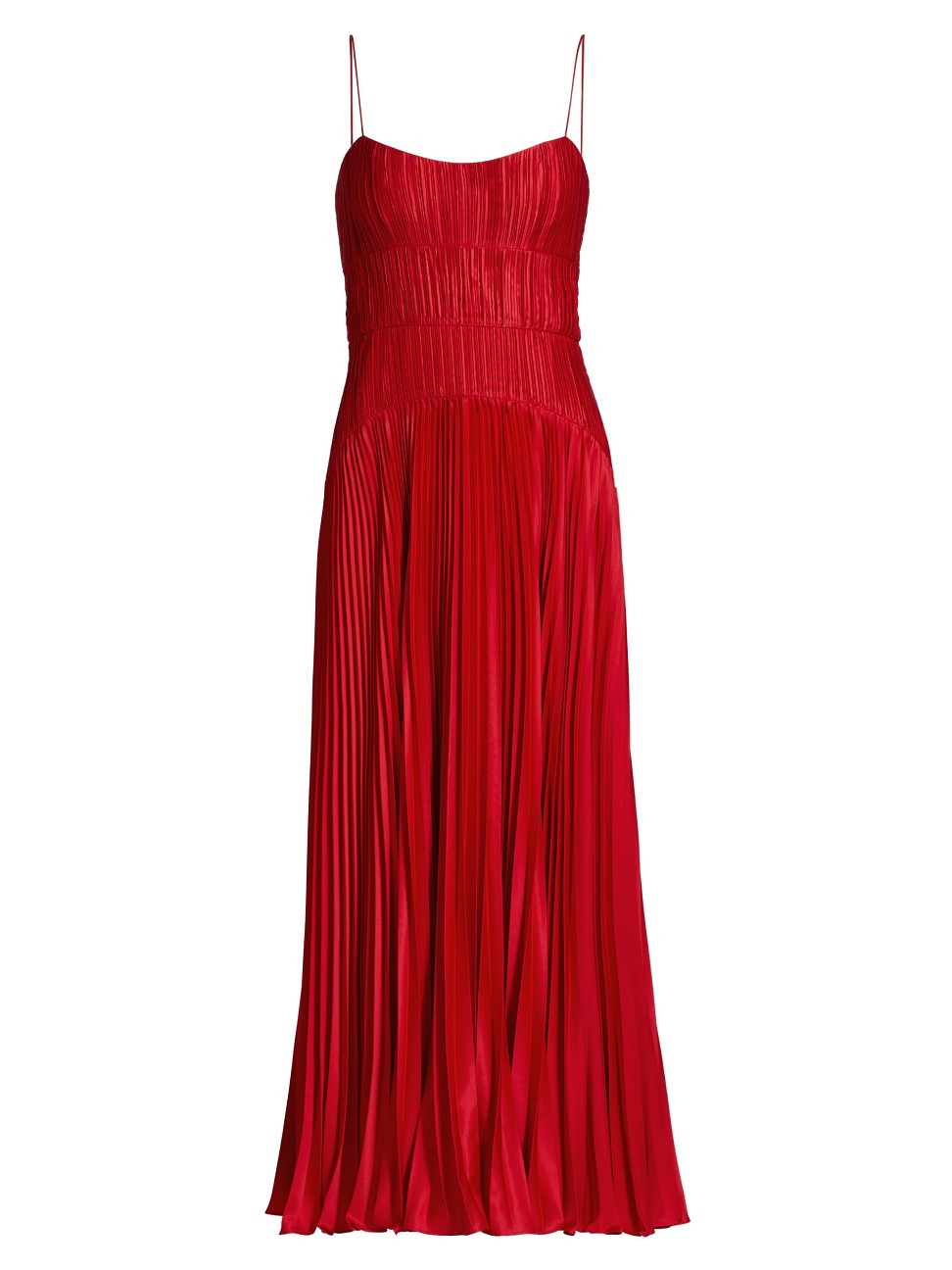 Women's Cherry Pleated Maxi Dress - Red Calla Lily - Size 2 | Saks Fifth Avenue
