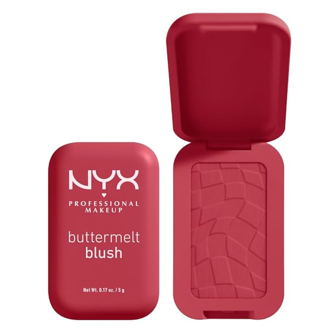 NYX PROFESSIONAL MAKEUP Buttermelt Powder Blush, Fade and Transfer-Resistant Blush, Up to 12HR Ma... | Amazon (US)