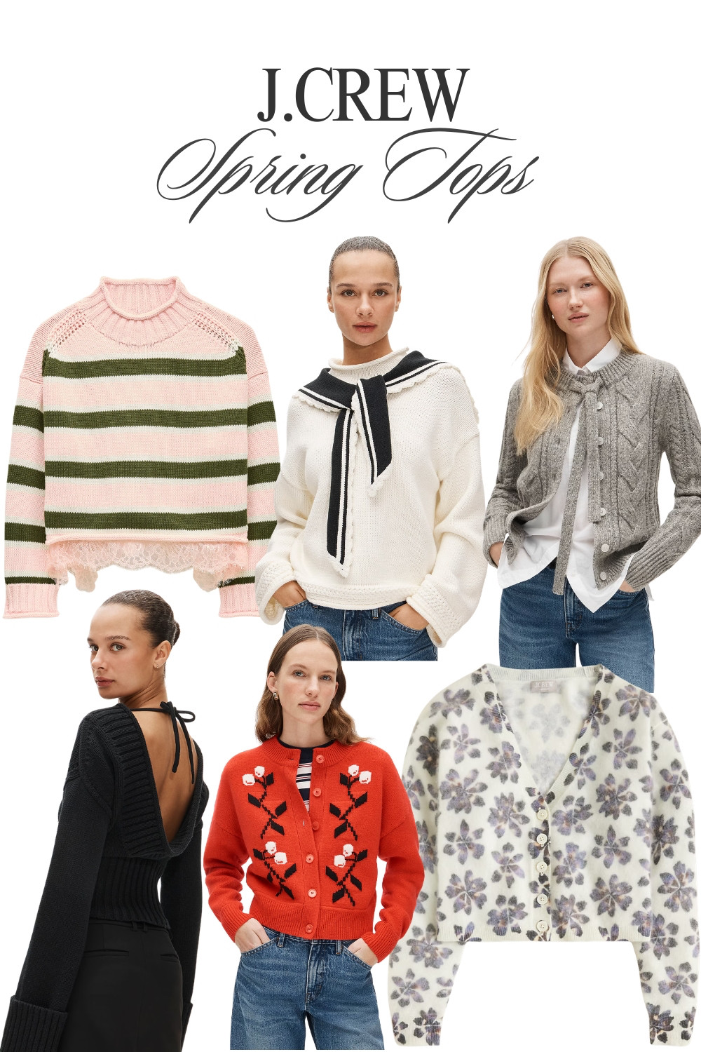 J.Crew Spring Tops and Sweaters 

 #LTKgrwm #LTKootd