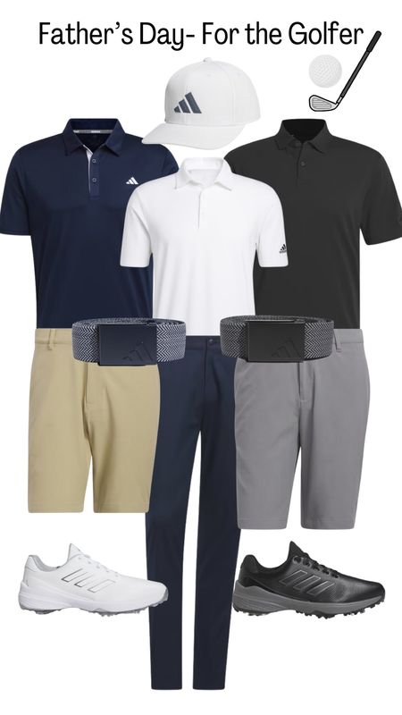 The ultimate Father’s Day Gift Guide for the golfers in your life! These polos and shorts from @adidas are lightweight but super stylish (Troy loves how stretchy their golf shorts are) and they come in 8.5 or 10”! I linked some of his favorite golf shoes and golf belts too! Let me know which item you grab- you really can’t go wrong with any of these! #createdwithadidas #adidaspartner 

#LTKMens #LTKGiftGuide
