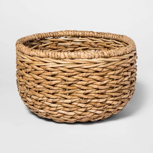 151.3oz Chunky Seagrass Woven Serving Bowl Beige - Threshold™ | Target
