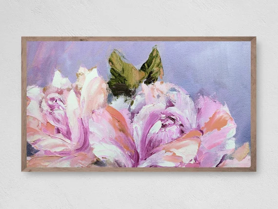 Samsung Frame TV Art Instant Download Summer Rose Painting | Etsy | Etsy (US)