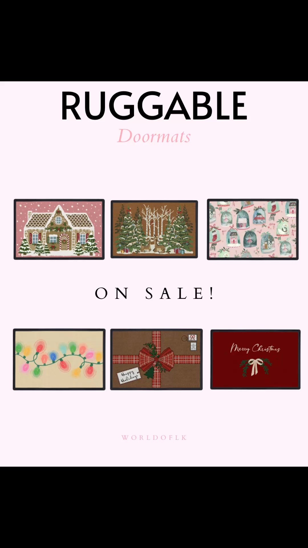 Perfect doormats from ruggable on sale! 
Happy shopping 🛍️ 

#LTKholiday #LTKsale #LTKwinter