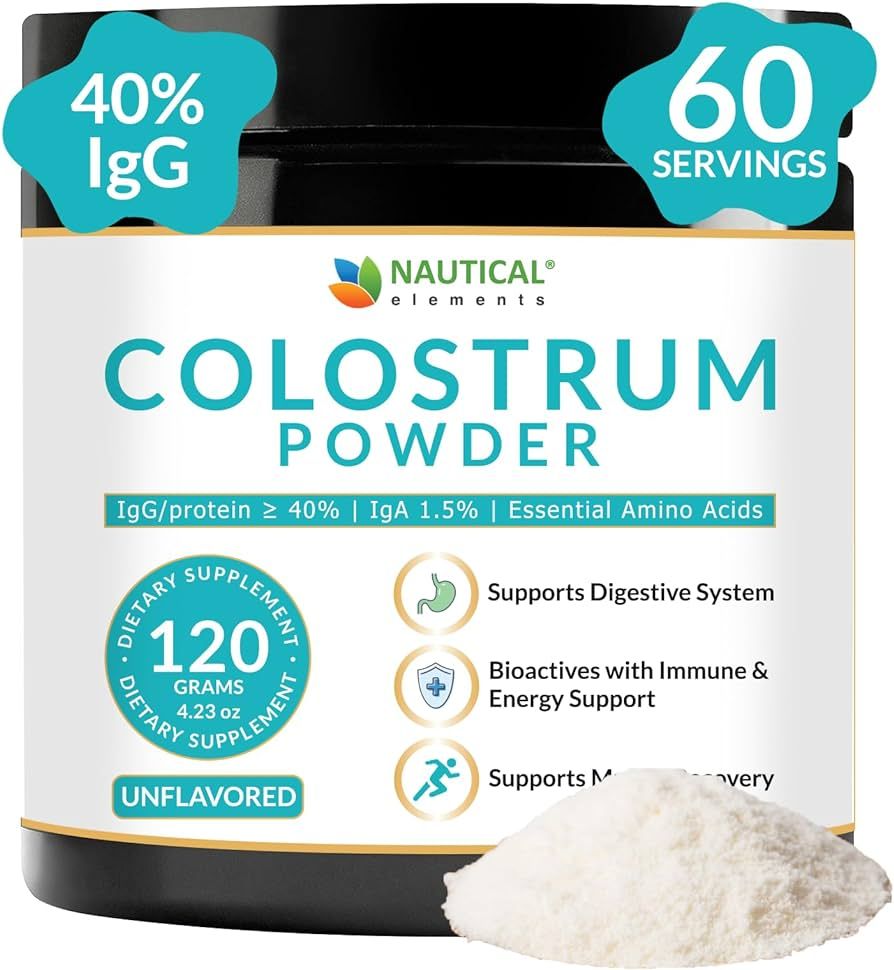 Colostrum Powder - Over 40% IgG - First 4-6 Hour Milking Grass Fed Colostrum - Bovine Colostrum -... | Amazon (US)