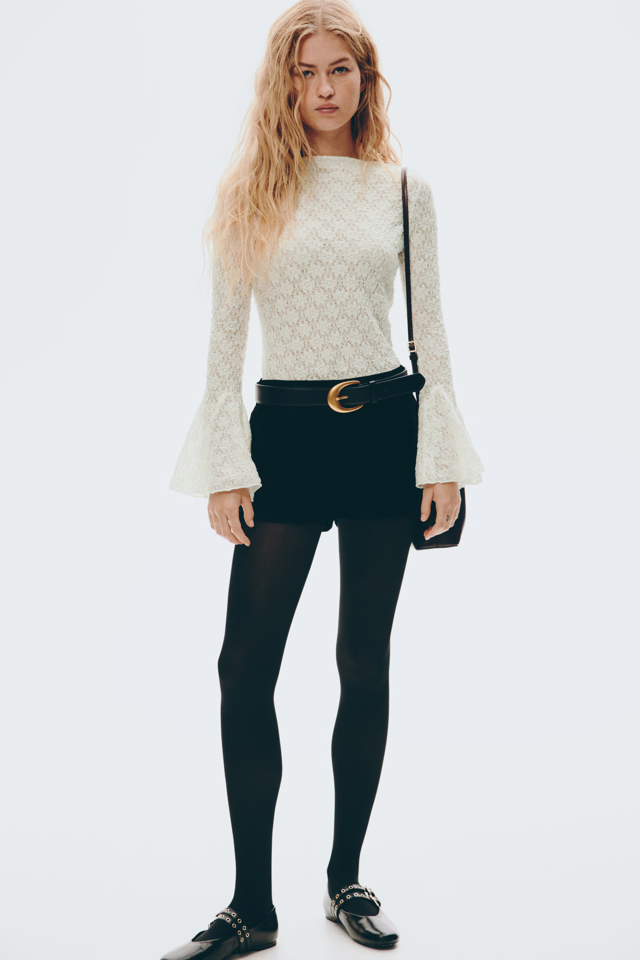 Trumpet-Sleeve Top | H&M (US + CA)