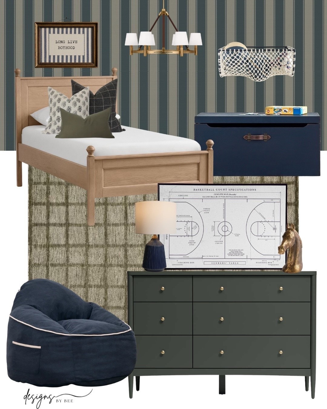 boys bedroom, boys room, kids bedroom, bedroom inspiration, timeless design, classic home, navy bedroom, green bedroom, kids decor, home decor, bedroom styling, Studio McGee style, McGee & Co, Pottery Barn Kids, Target home, Walmart home, Serena & Lily inspired, striped wallpaper, wood bed, dresser styling, playroom decor, interior design, cozy home, transitional style, family home @spoonflower @Pottery Barn Kids @Crate & Barrel

#LTKHome #LTKKids