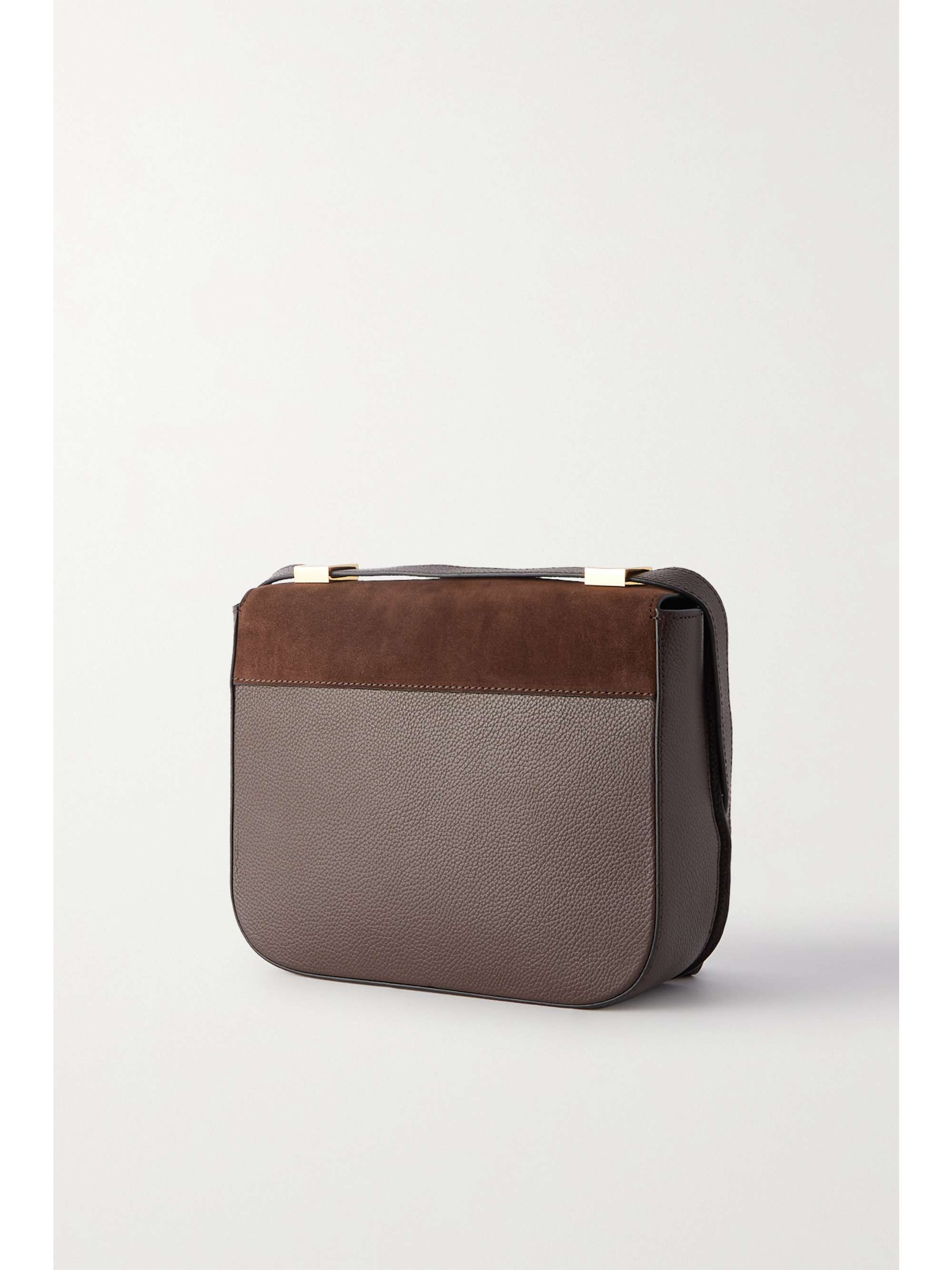 + NET SUSTAIN Vancouver suede and textured-leather shoulder bag | NET-A-PORTER (UK & EU)