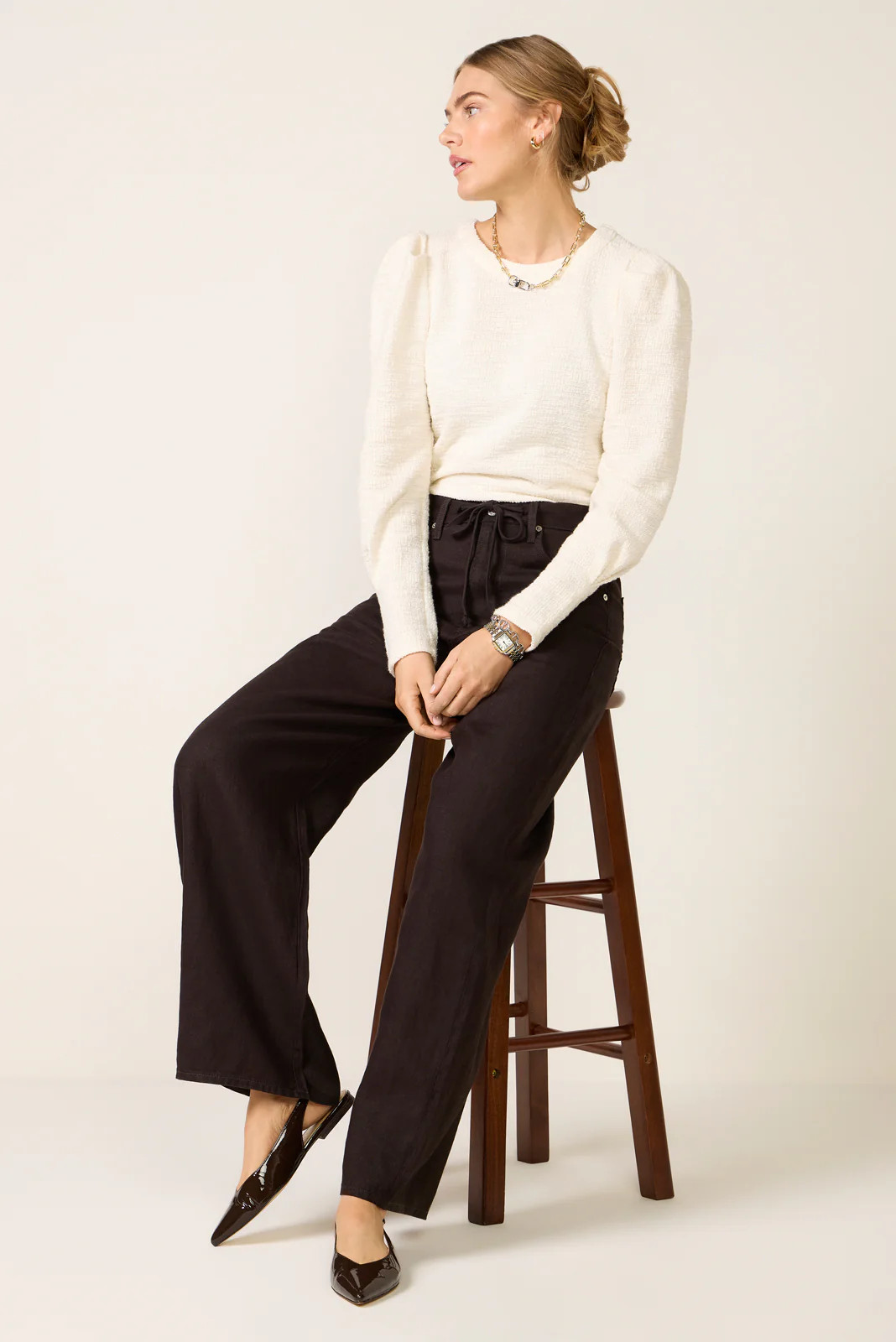 CITIZENS OF HUMANITY Women's Brynn Wide Leg Drawstring Pants, Size 31, Brown | Evereve