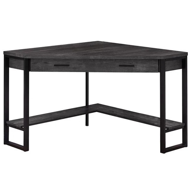 COMPUTER DESK - 42"L / BLACK RECLAIMED WOOD CORNER | Walmart (US)