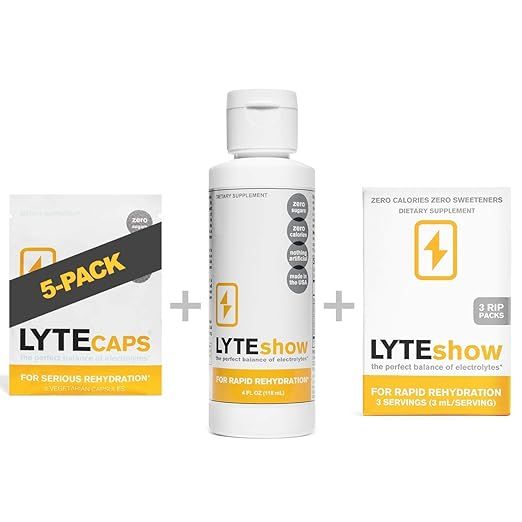 Extreme Hydration Bundle - LyteShow 4oz Bottle + (5) LyteCaps to-Go Packets + 1 Small LyteShow Ri... | Amazon (US)