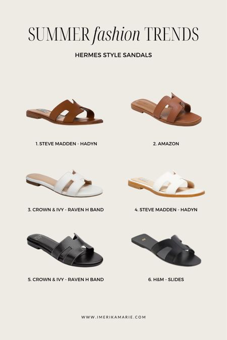 hermes sandals dupe. steve madden sandals. slides. summer shoes. summer sandals. 

#LTKunder100 #LTKshoecrush #LTKstyletip