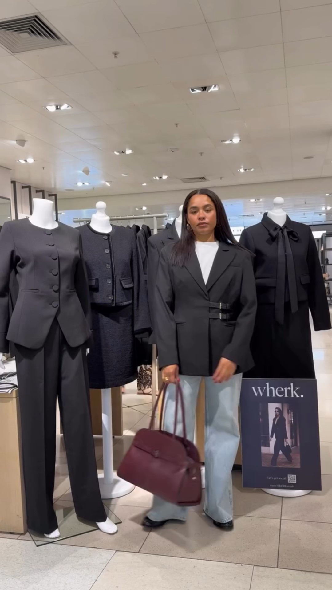 When the tailoring does all the work @wherklondon 

Had a little styling session with the @wherklondon team & @hattieandvic at their pop up in @johnlewis 

Which is your favourite?