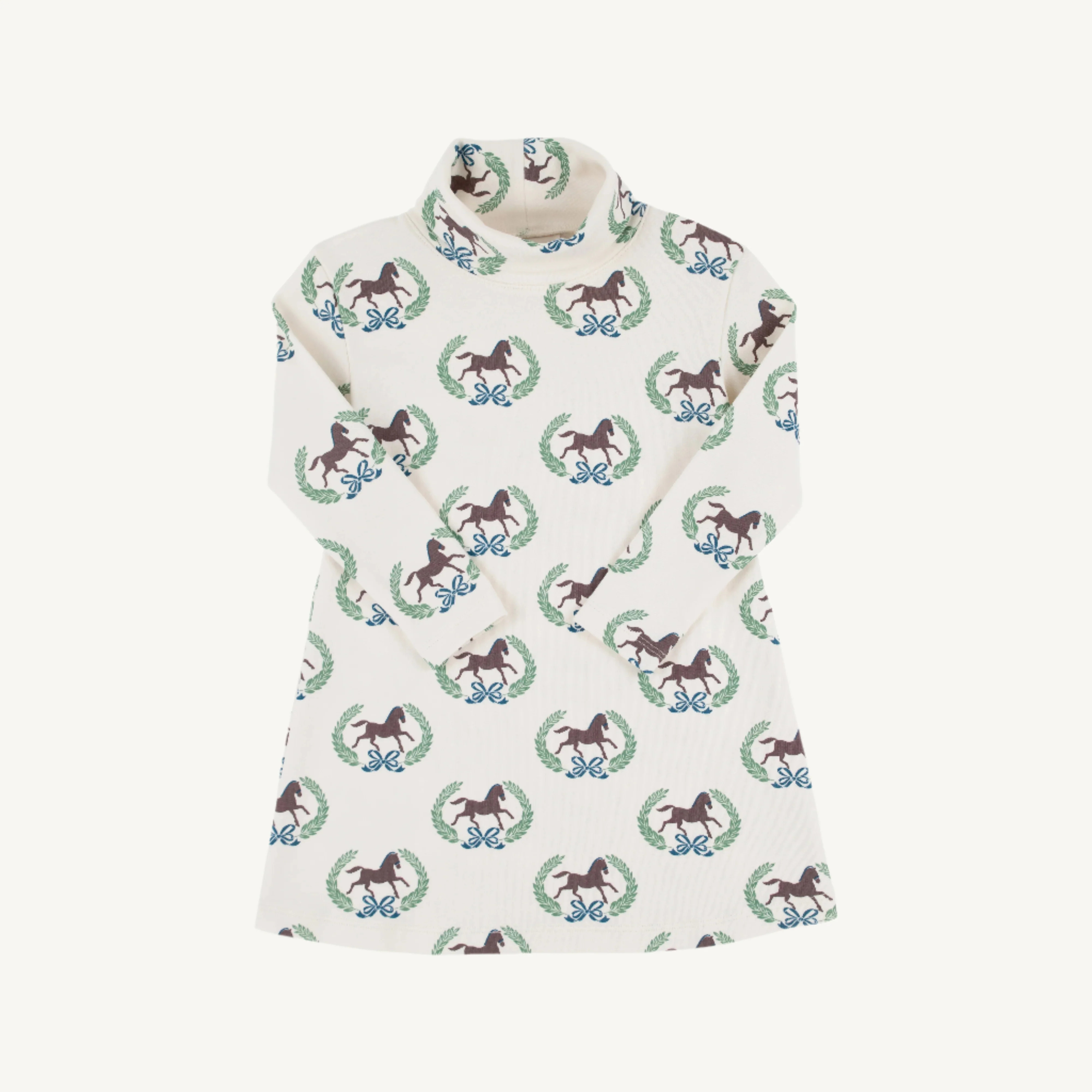 Tatum's Turtleneck Dress - Highland Horses | The Beaufort Bonnet Company