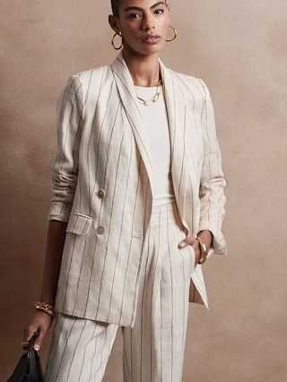 Petite Linen Blazer | Banana Republic (US)