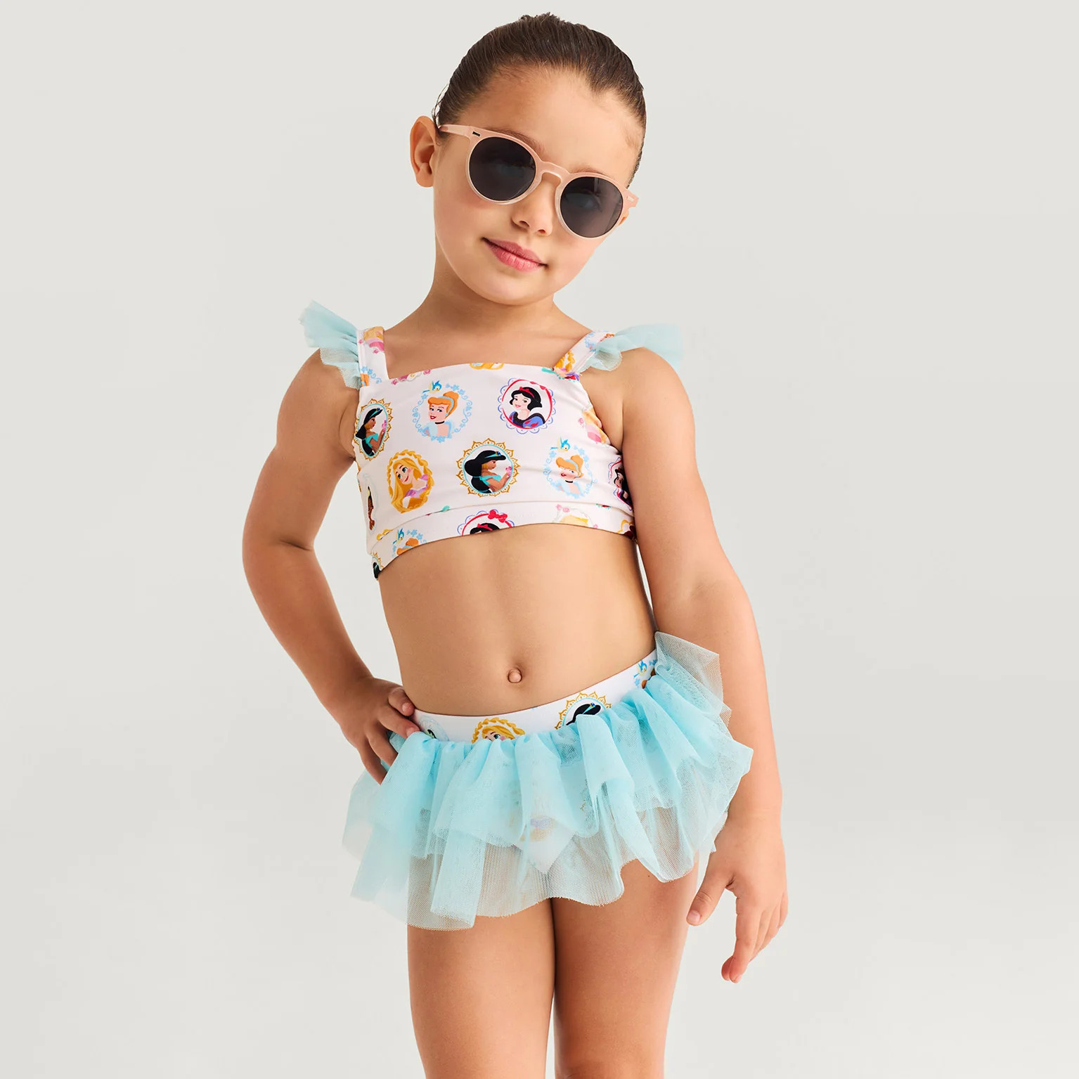 Photos Pink Girls Two Piece Swimsuit | Disney Princess Portraits | Posh Peanut