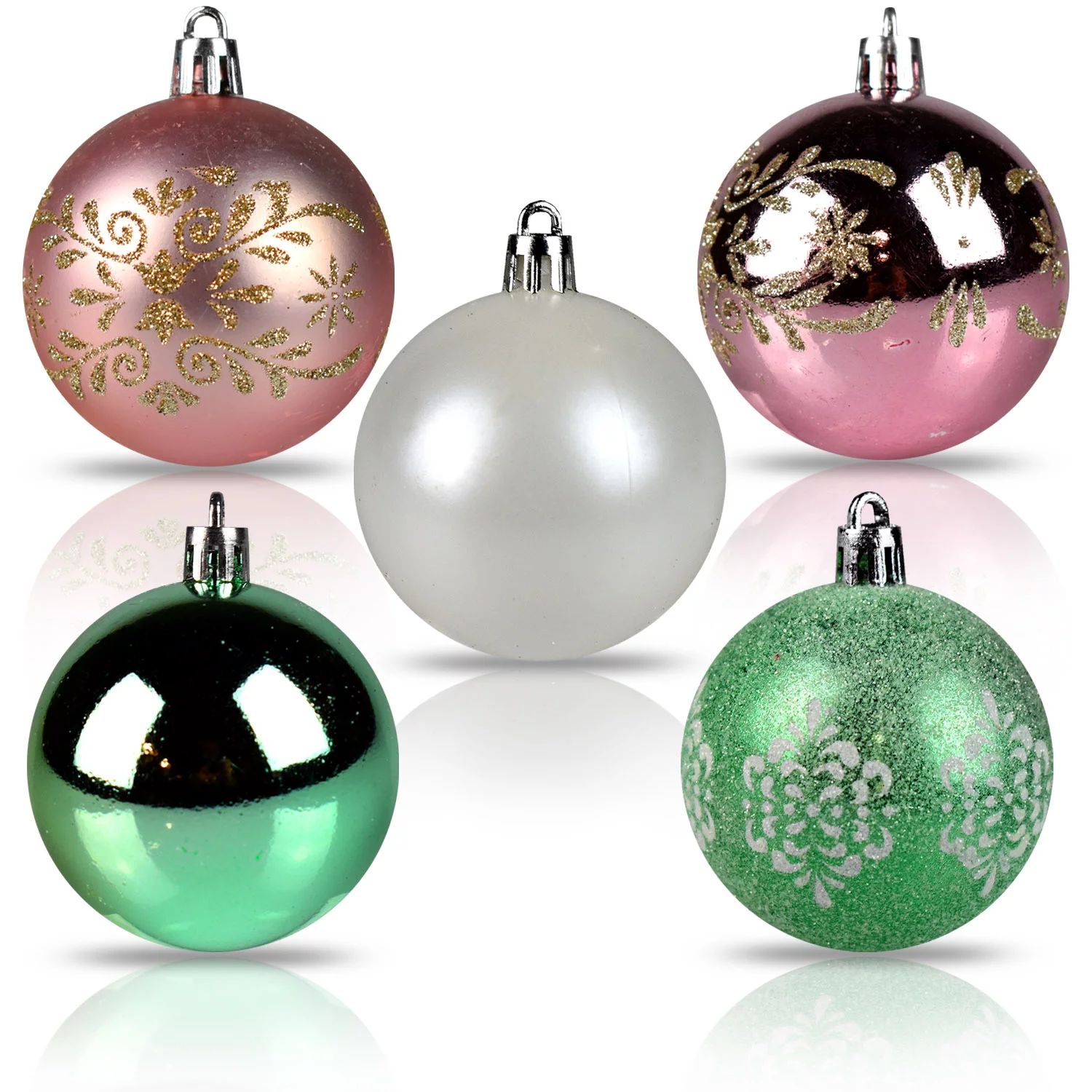 BIGTREE 30pcs Christmas Ball Ornaments Glitter Shatterproof XMAS Tree Ball Decoration Mini Baby C... | Walmart (US)