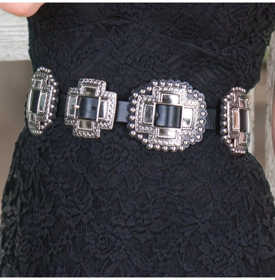 Black Concho Belt | Rod's Western Palace/ Country Grace