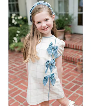 Edgehill Collection x The Broke Brooke Girls Lively Plaid Shift Dress | Dillard's | Dillard's