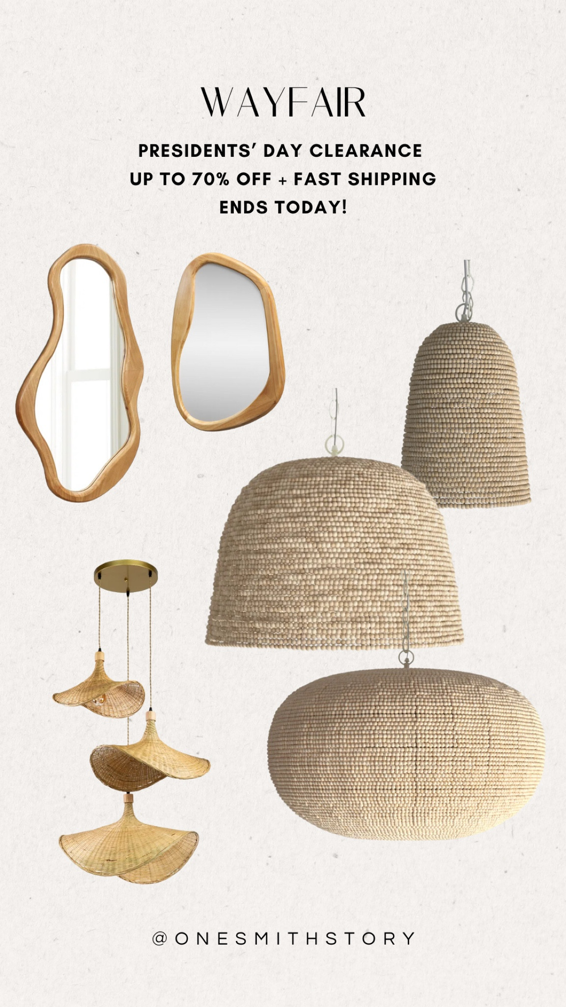I’ve rounded up some of my favorite organic light fixtures and mirrors to shop during @Wayfair’s Presidents’ Day Clearance! You can get up to 70% off with fast shipping – but click quickly because it ends today!

@wayfair #wayfair #wayfairpartner

#LTKHome #LTKSaleAlert