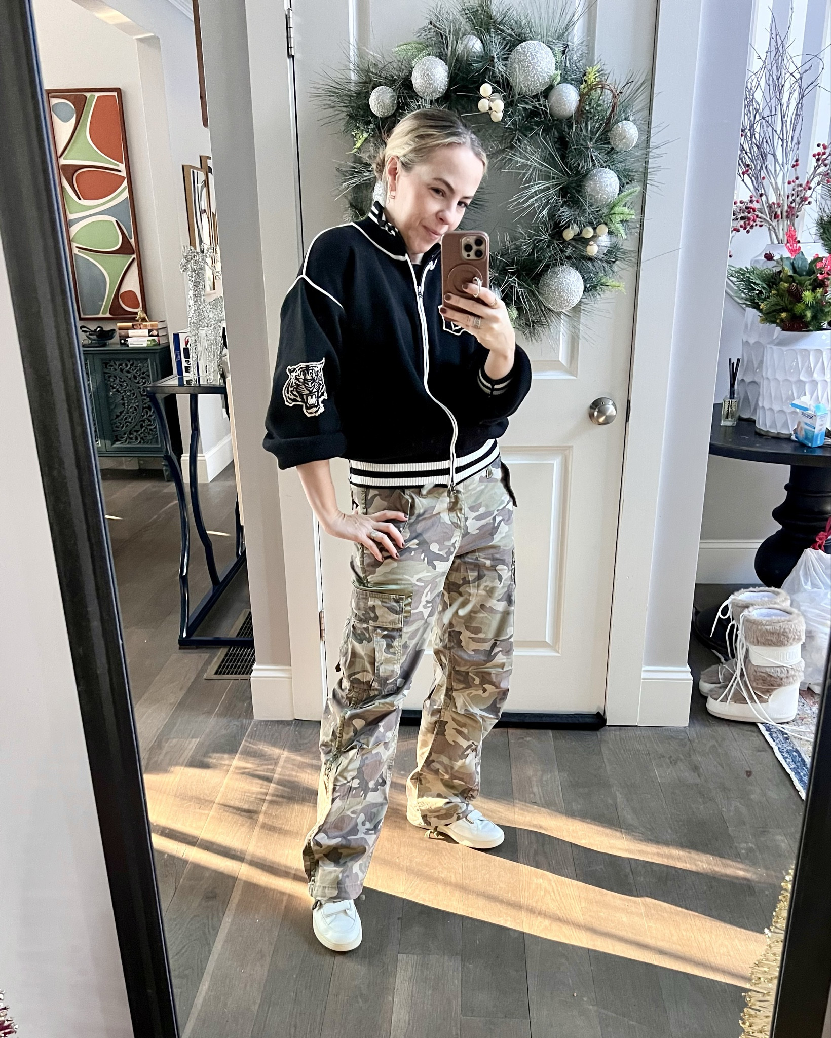I heard camo pants are back in style, but were they ever really out? Shopping my closet wit this look that brings back these cute Veja sneakers too.

#LTKPetite #LTKOver40