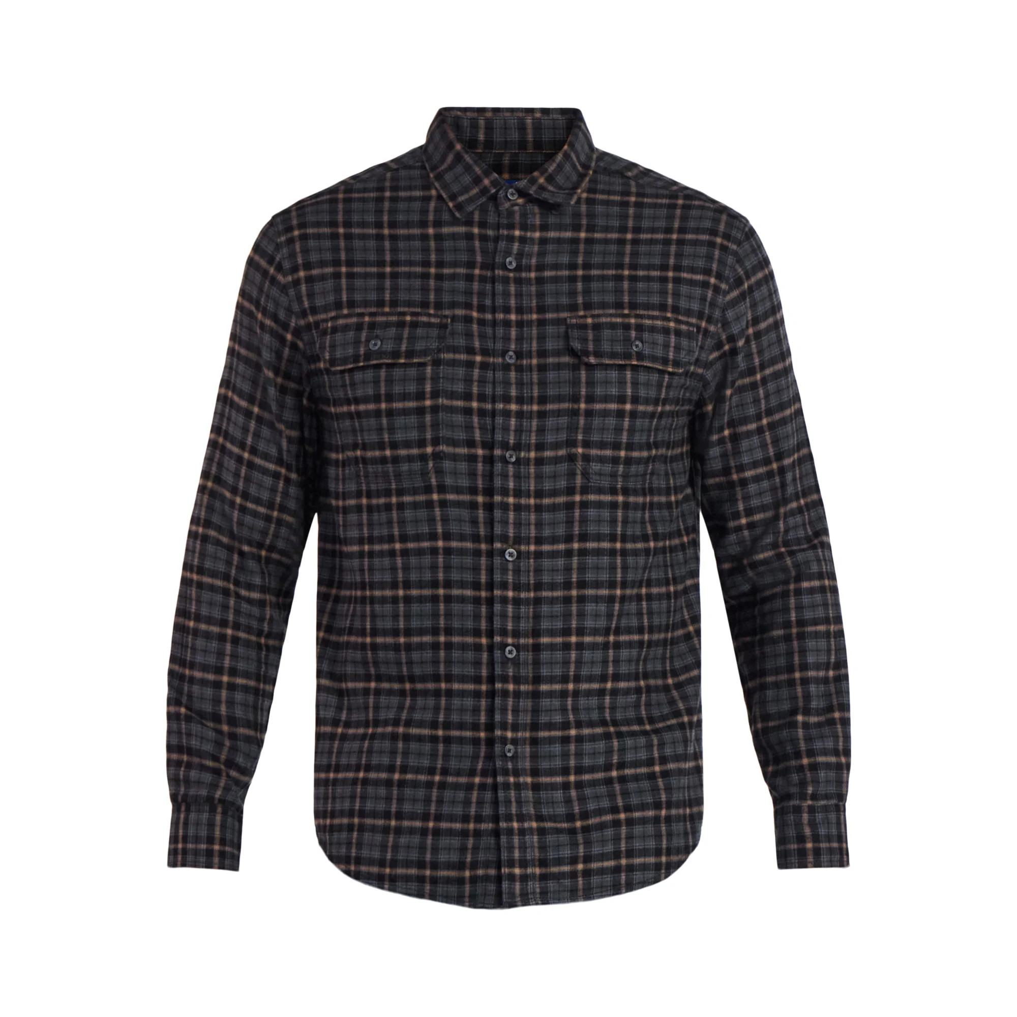 George Men's and Big Men's Double Pocket Flannel Shirt, Sizes XS-3XLT | Walmart (US)