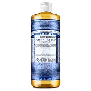 Dr. BRONNER'S Hemp Peppermint Pure Castile Oil Made With Organic Oils Certified - 25 OZ | Amazon (US)