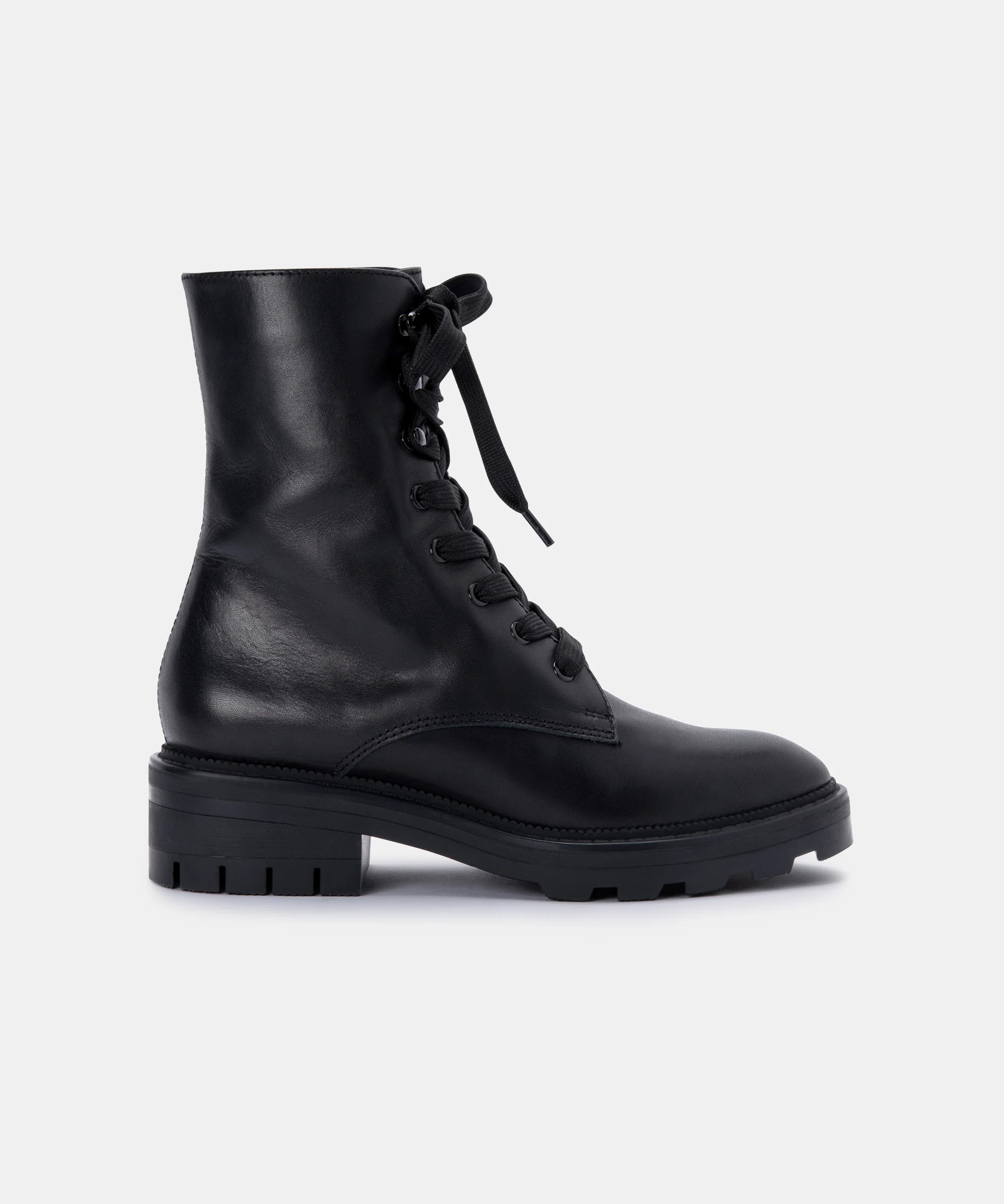 LOTTIE BOOTS BLACK LEATHER | DolceVita.com