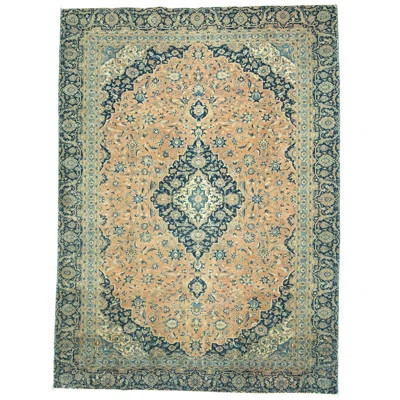 One-of-a-Kind Epinal Hand-Knotted 1960s 8'10" x 12'3" Wool Area Rug in Rust | Wayfair North America