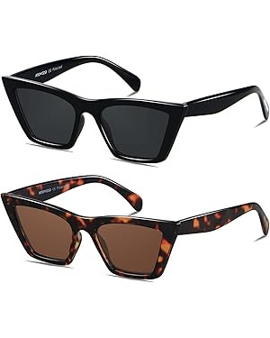 ANDWOOD Cat Eye Sunglasses for Women Polarized Cateye Frames Fashion Vintage Square Classic Retro... | Amazon (US)