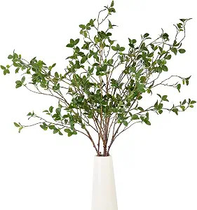 6pcs 41.3inch Greenery Stems Artificial Branches for Vases Olive, Spring Green Long Stem Fake Pla... | Amazon (US)