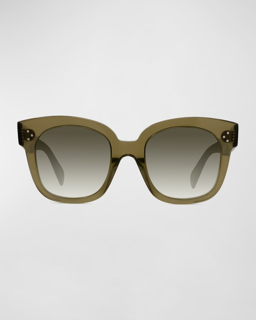 Square Gradient Acetate Sunglasses | Neiman Marcus