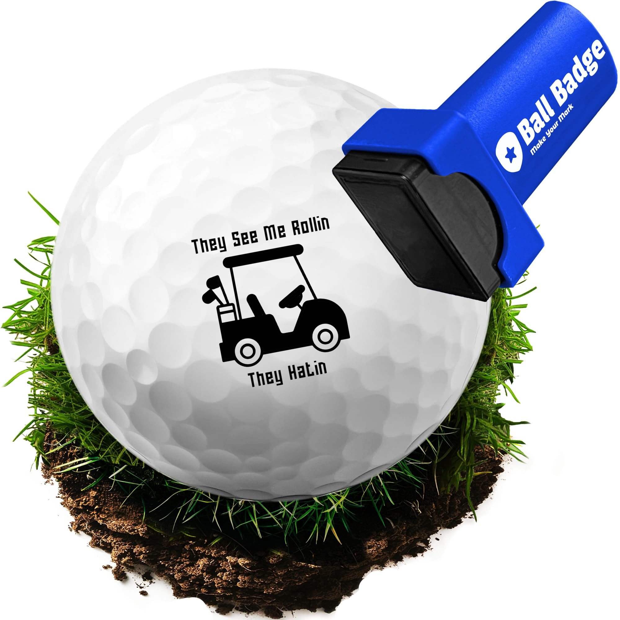 Ball Badge - Golf Ball Stamp (The Funny Series), Golf Ball Marker, Reusable Golf Ball Marking Too... | Amazon (US)