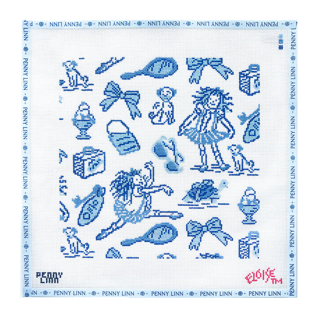 Eloise Blue & White Toile | Penny Linn Designs