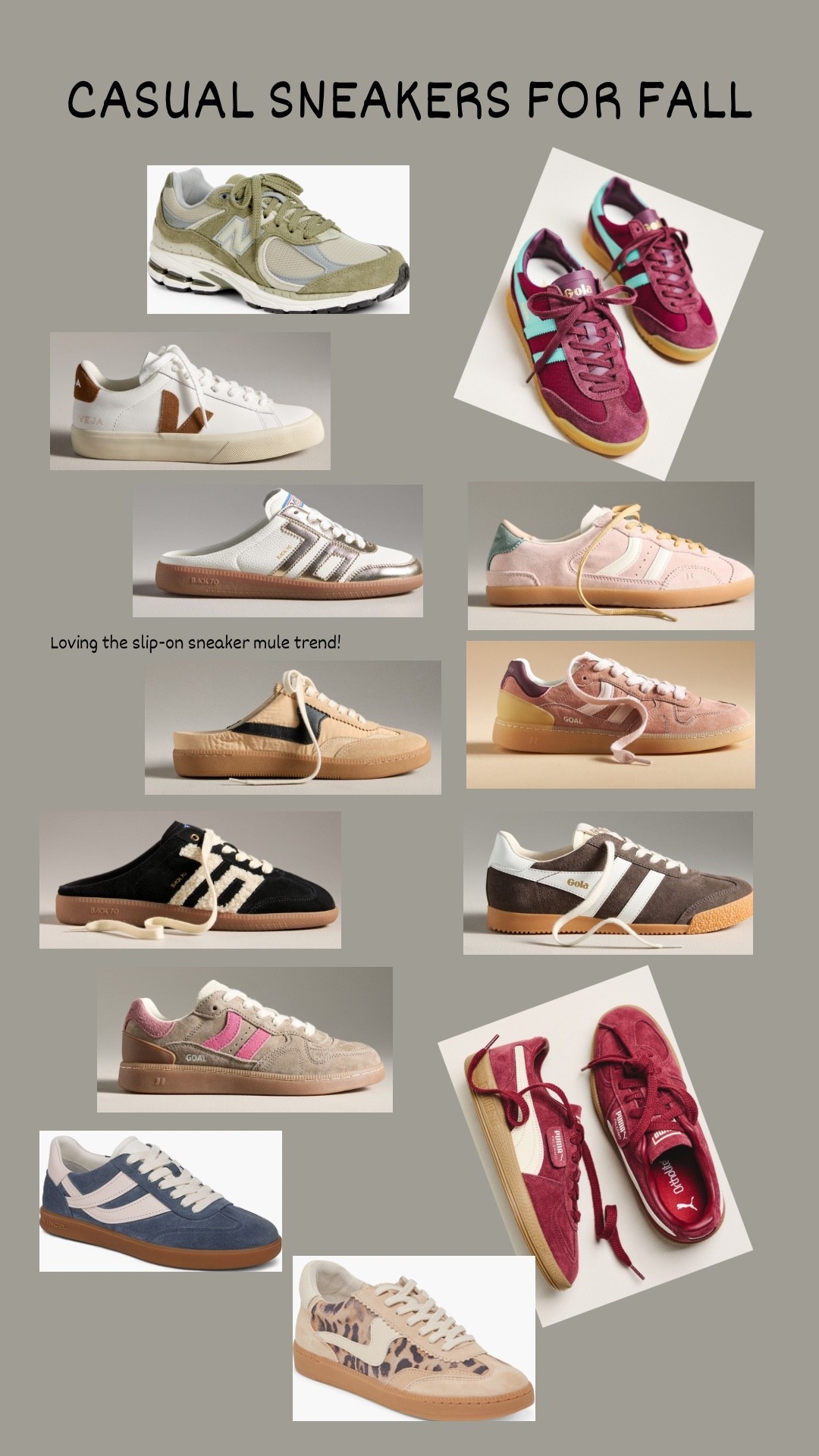 Casual sneakers for fall! Loving the slip on sneaker mule trend right now! 

#LTKShoeCrush #LTKU #LTKStyleTip