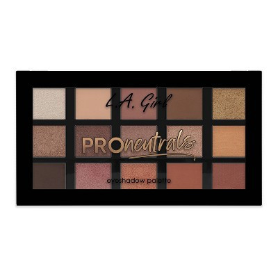 L.A. Girl Pro Eyeshadow Palette - Neutrals - 1oz: Pressed Powder Medium Tones for Blending and Eye Application Use | Target
