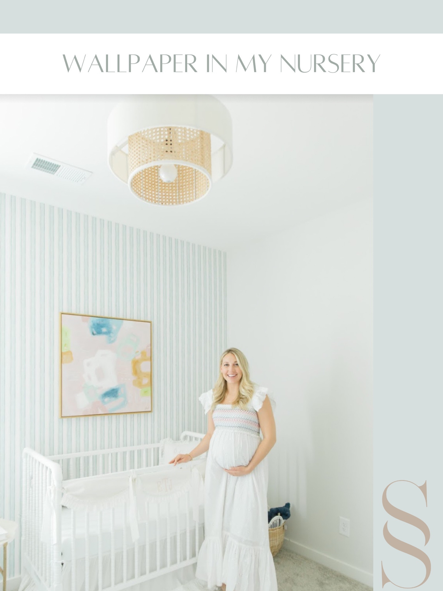 The wallpaper we have in Emma’s nursery! Love the way this turned out! This wallpaper is super durable and easy to clean! 

#LTKhome