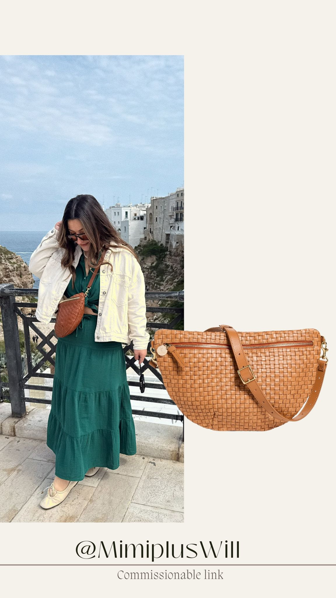 GRANDE FANNY USE CODE: STYLE 

I brought the grande fanny bag for my trip to Italy and it can hold so much, including baby essentials!

outfit: 

Tops size xs petite 
Skirt size extra small petite 
Jacket size extra small 
Shoes run true to size - sooo comfortable 

Lipstick color classic 
Jewelry code: Mimi15

5’0” 145lbs 
Petite fashion 

#LTKSaleAlert #LTKTravel #LTKItBag