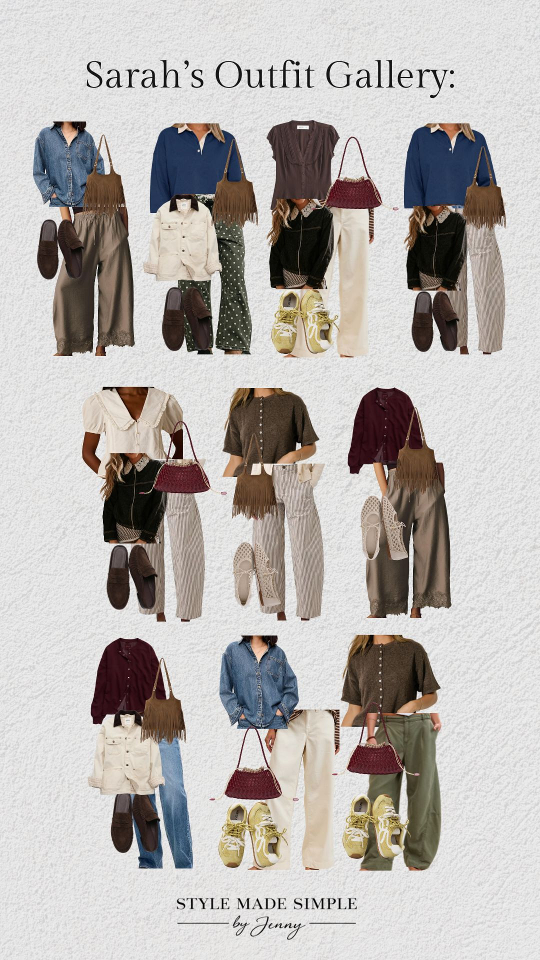 A custom capsule wardrobe for a busy mom who wanted casual everyday outfits that still felt elevated, feminine, and put together. 🤍

I styled versatile, quality pieces for school drop-offs, errands, working from home, kids’ activities, church, date nights, and everything in between, with shoes and accessories to make getting dressed even easier.

Want a wardrobe created specifically for your body type, lifestyle, personal style, and budget? Book your custom capsule wardrobe with me here: stylemadesimplebyjenny.com

pear shape outfits, capsule wardrobe for moms, mom outfit ideas, casual chic outfits, everyday outfits for women, elevated basics, church outfit ideas, date night outfits, fall capsule wardrobe, personal stylist, custom capsule wardrobe 

 